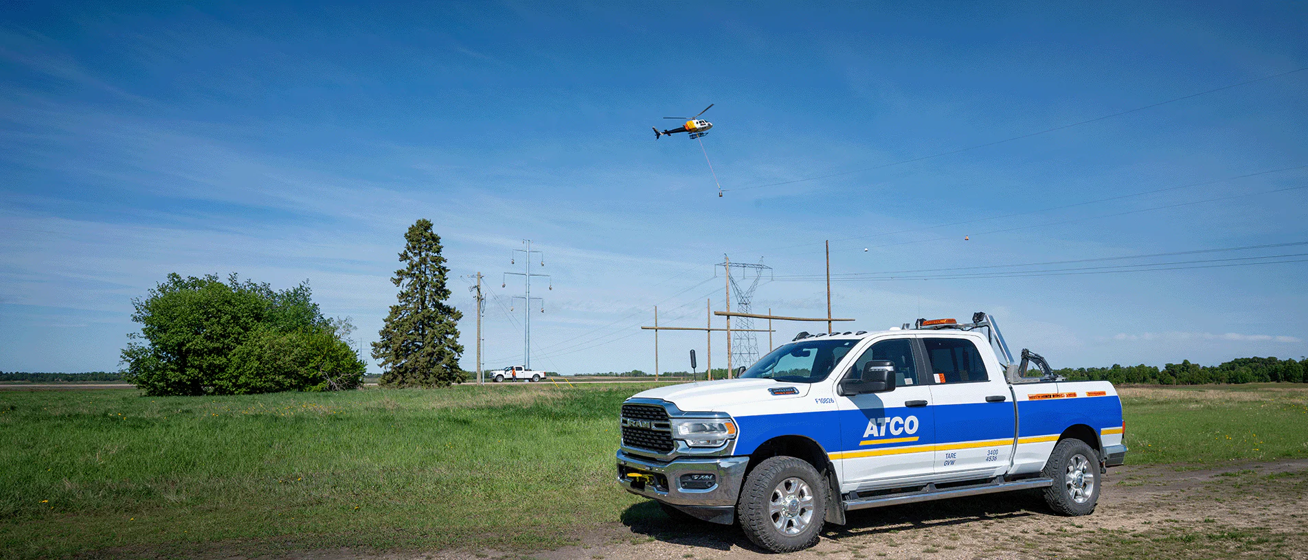 ATCO Truck in front of CETO powerline