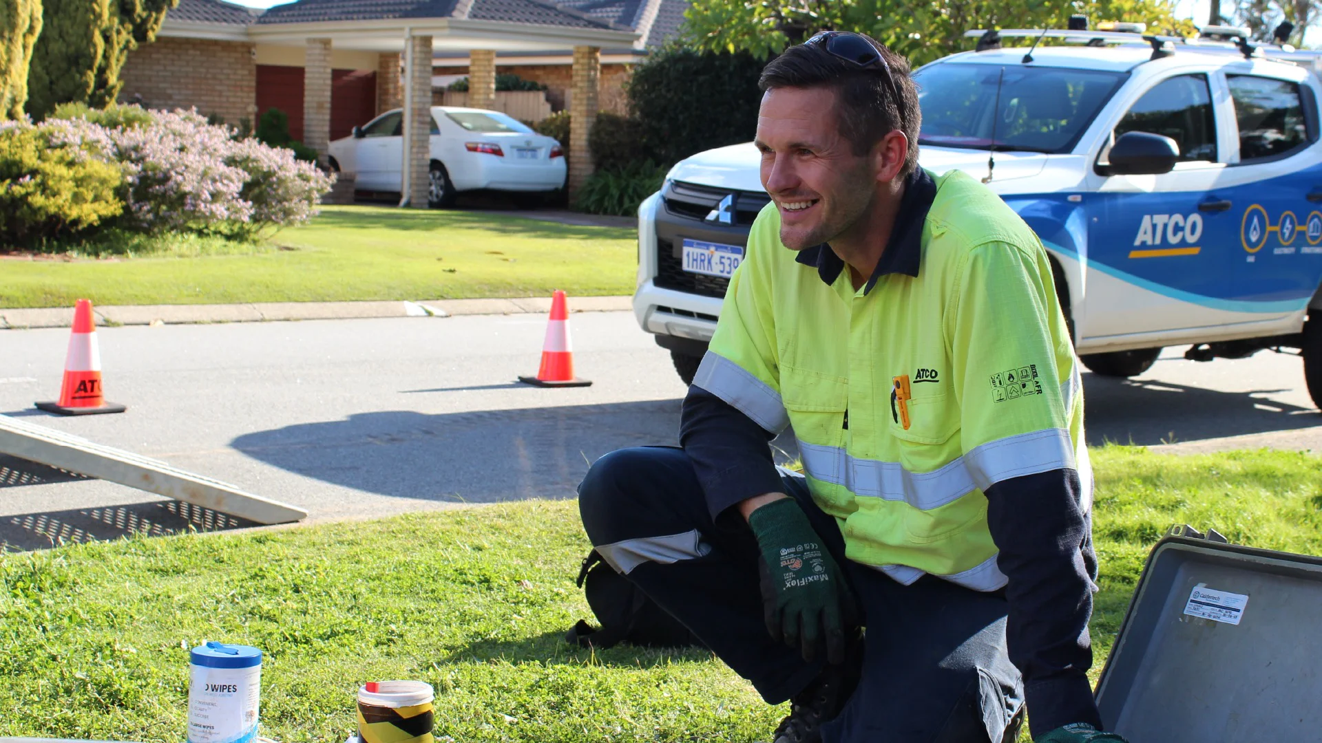 ATCO Employee working 