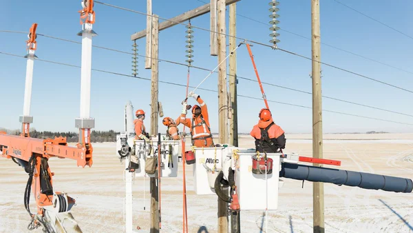 Electrical line work