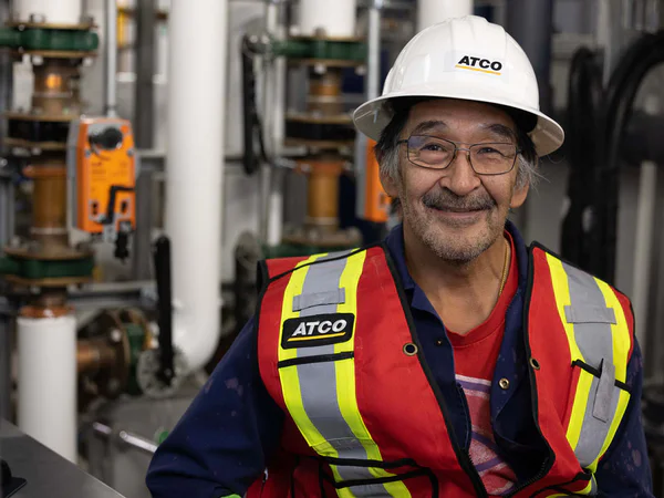 ATCO employee smiling