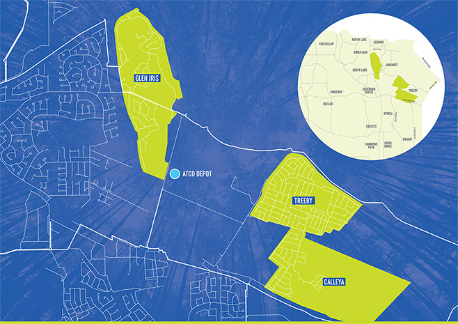 Hydrogen Blending Map - Perth WA