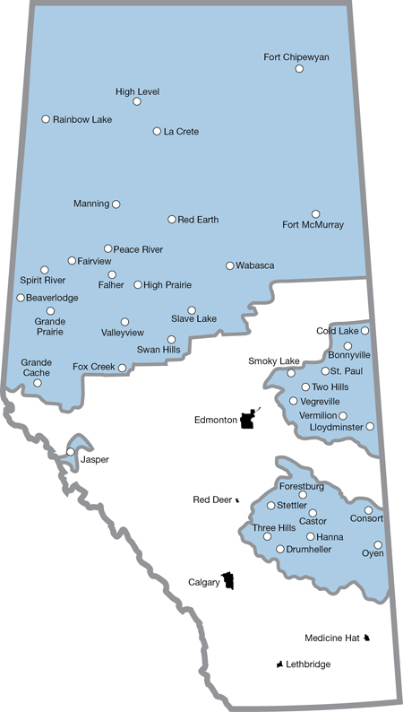 Service Area Map