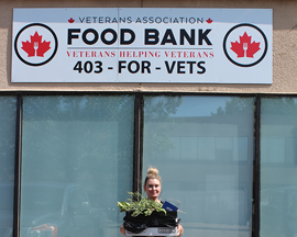 Donating our produce to the Veterans Association Food Bank