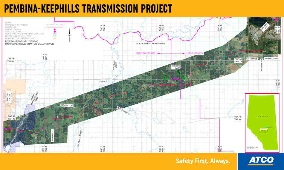 Pembina-Keephills Map