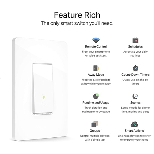 tp link kasa smart wifi light switch