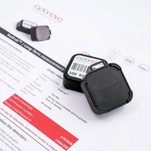 Long Term Alpha Track Test Kit Radtrak3