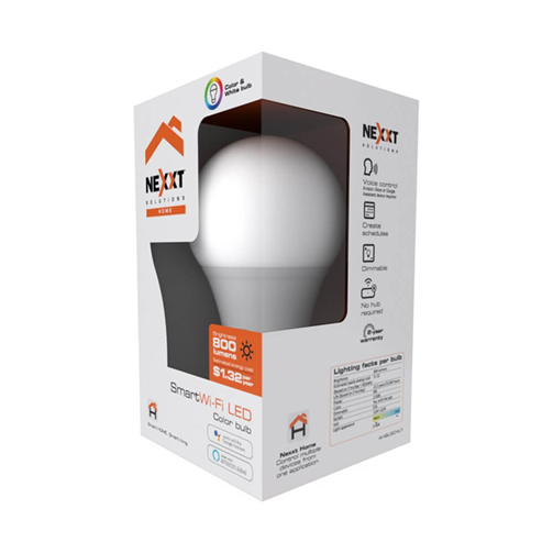 Nexxt Smart Home Indoor Wifi RGB LED Light Bulb